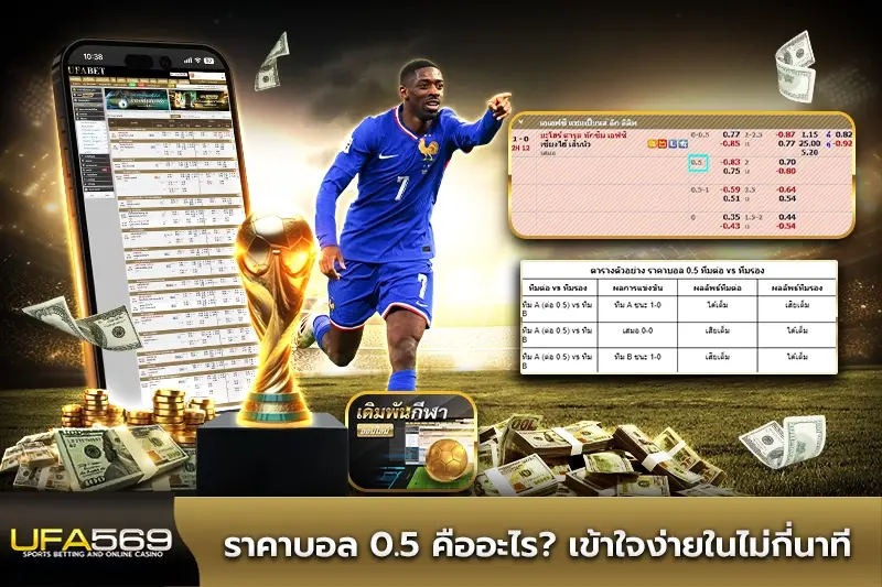 ราคาบอล 0.5 คืออะไร? เข้าใจง่ายในไม่กี่นาที